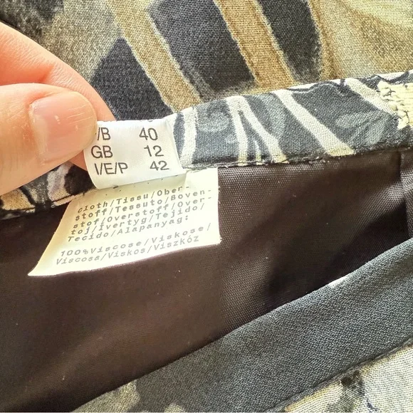 Patchwork Midi Skirt, Multi Floral Pattern Fairy High Rise S - Picture 9 of 12